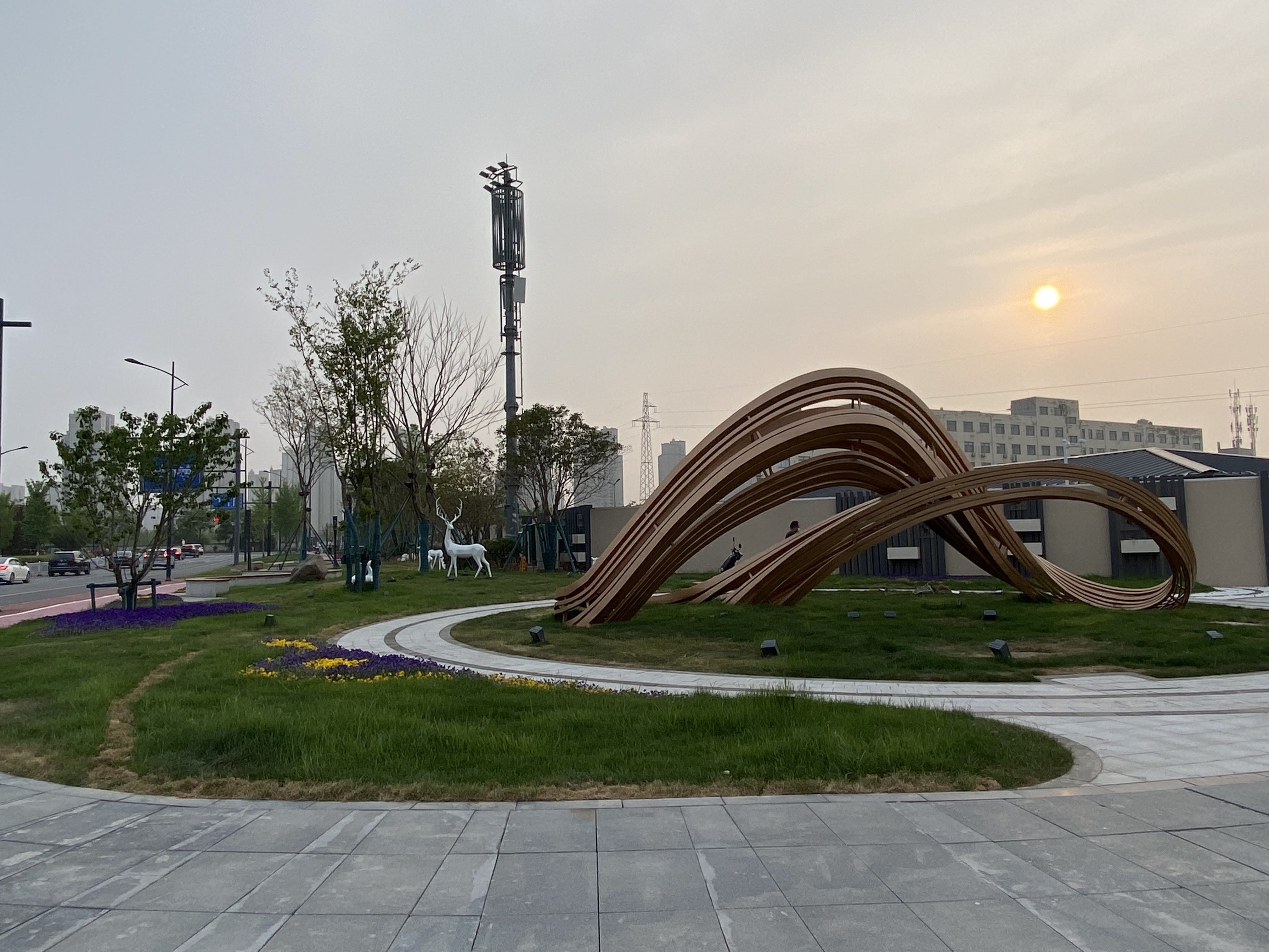 现代城市在这里拔地而起