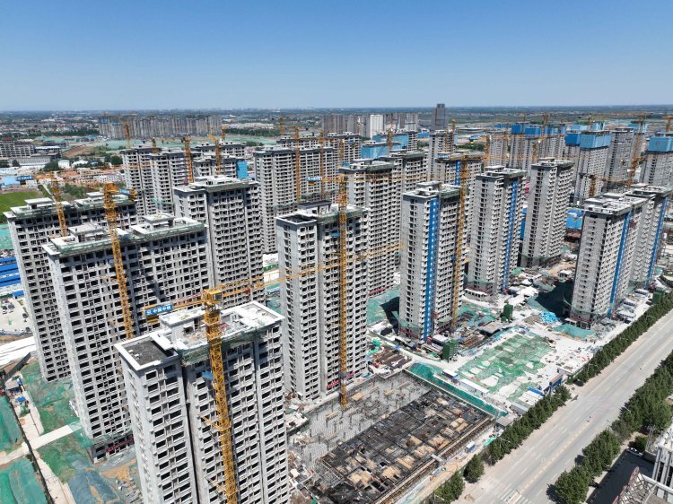 图为中铁保定开发建设有限公司承担的保定市主城区城中村改造项目。