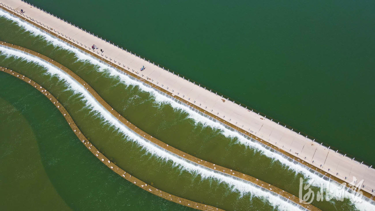 “五一”假期,众多市民来到石家庄市滹沱河生态区赏景休闲,畅享美好时光。河北日报记者赵永辉摄影报道