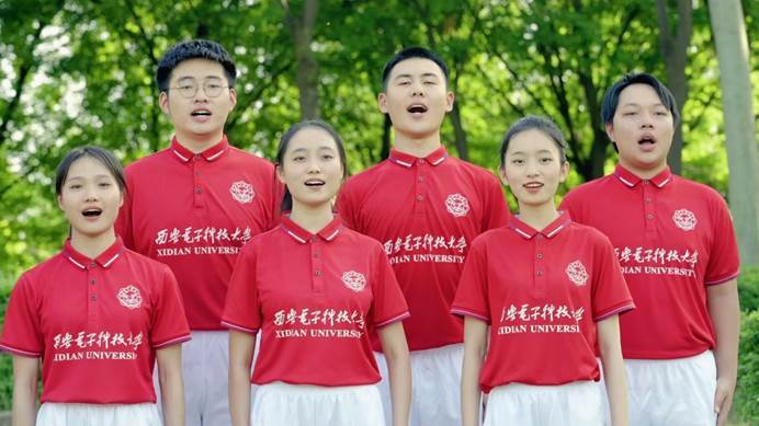 西电学子录制画面