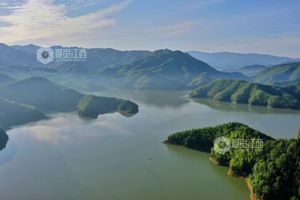 江西芦溪山口岩国家湿地公园水清岸绿
