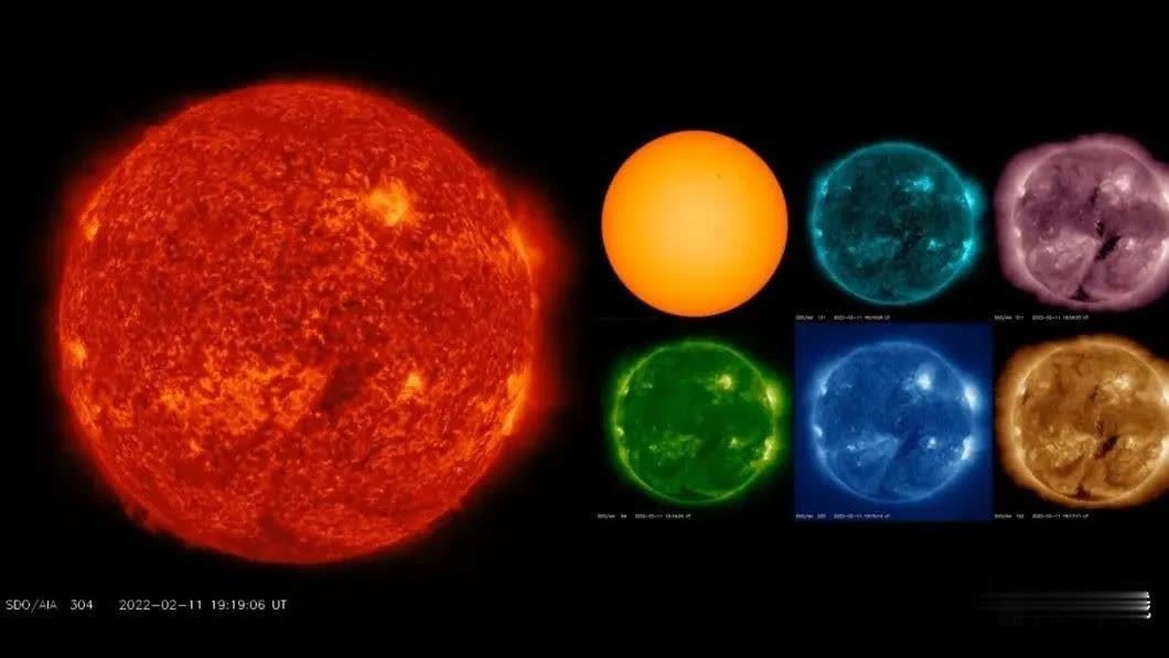 2022年2月太阳，有各种颜色，你喜欢那个？