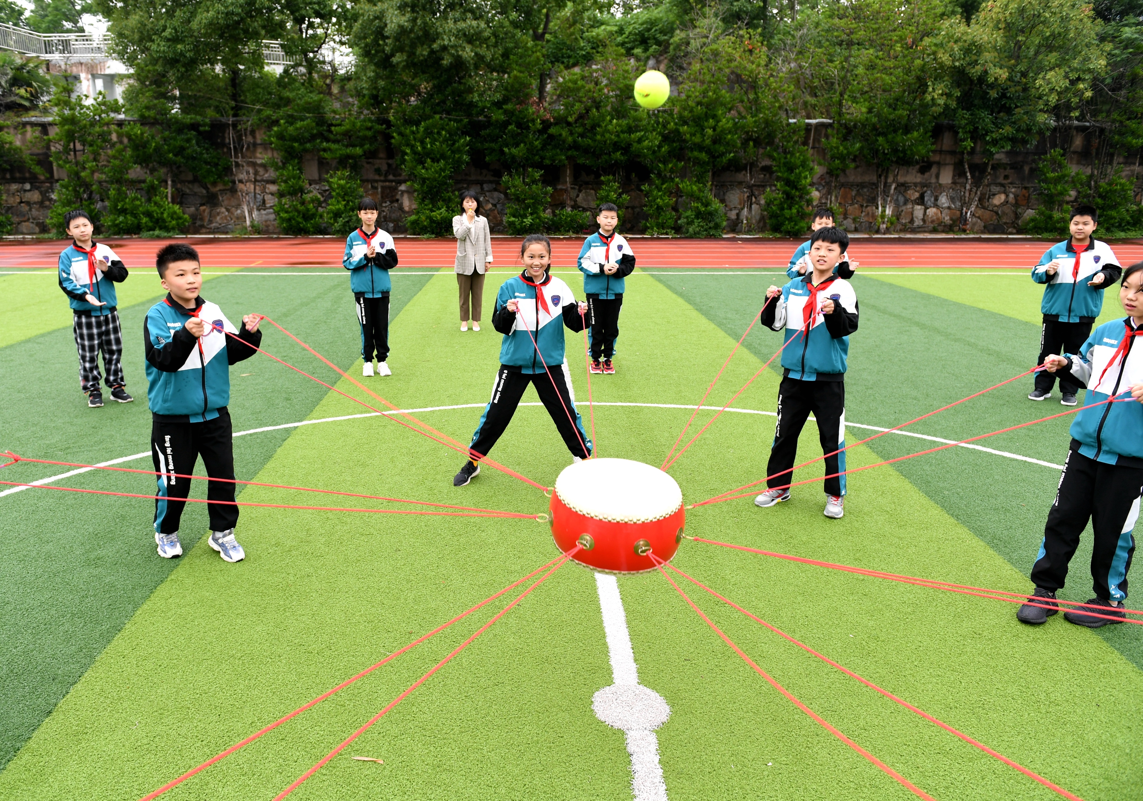 安徽安庆大观区阳光课间游戏呵护心理健康