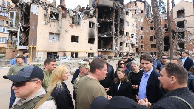 加拿大总理特鲁多到访乌克兰