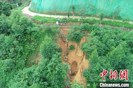 崩塌段边坡整体现状照片。　广东省自然资源厅供图