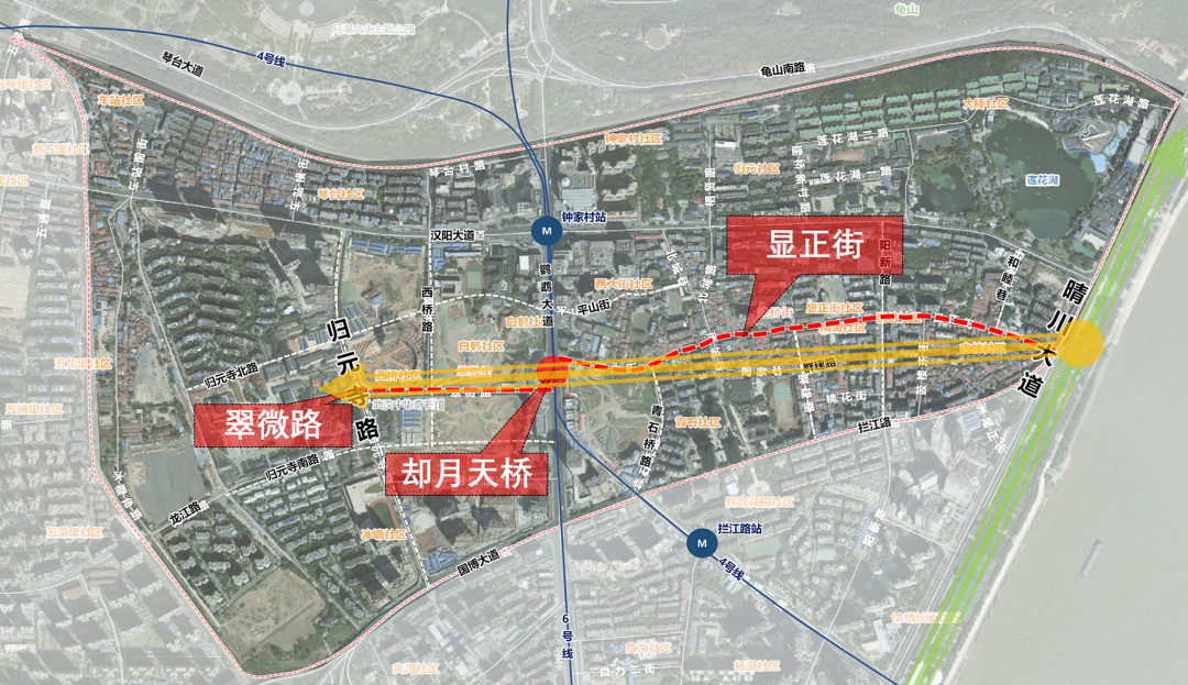 彰显城市人文新风貌,加快推进汉阳古城文化轴项目建设,振兴钟家村古城