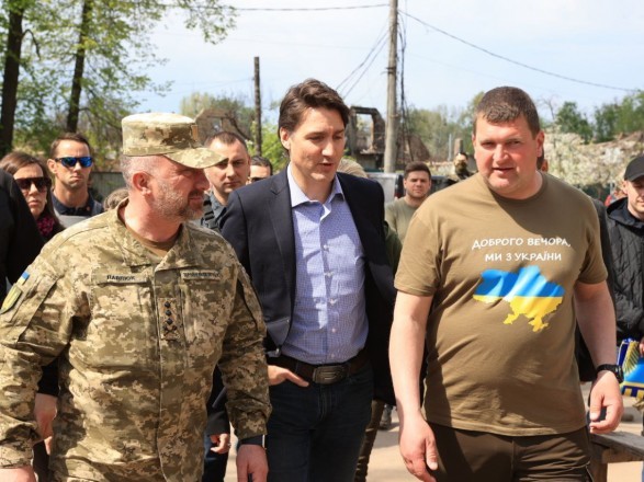 加拿大总理特鲁多到访乌克兰