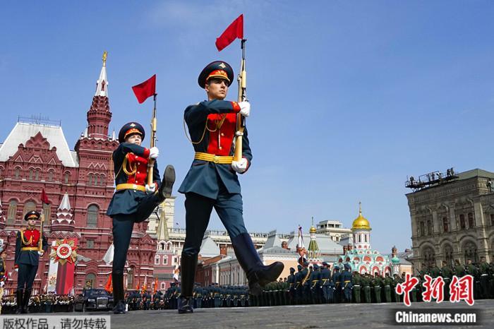 2022年5月7日，俄罗斯举行纪念卫国战争胜利77周年红场阅兵式总彩排。