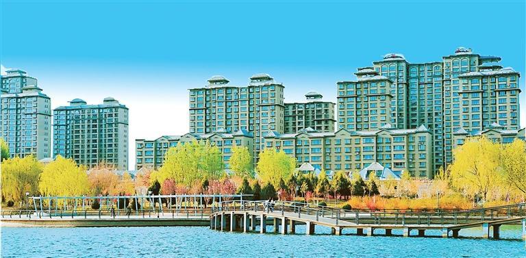 环境优美的居民区 李健宁