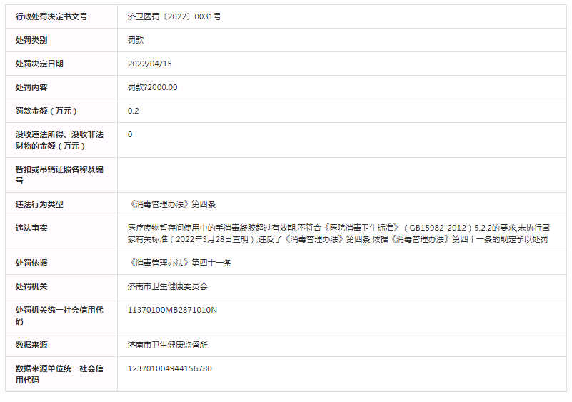 信用中国（山东）网站截图
