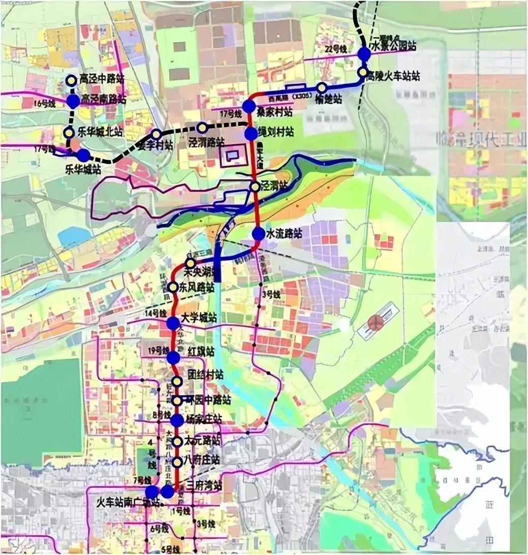 除此之外,规划中的西延高铁途经高陵区,以及西安