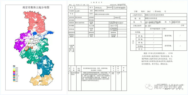 △ 南京市集体土地分布图