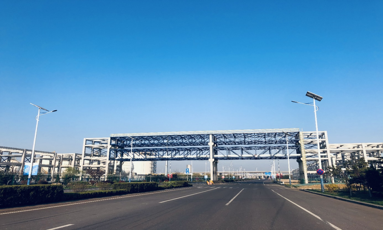 倒计时中建筑港集团董家口化工管廊架工程完工在即