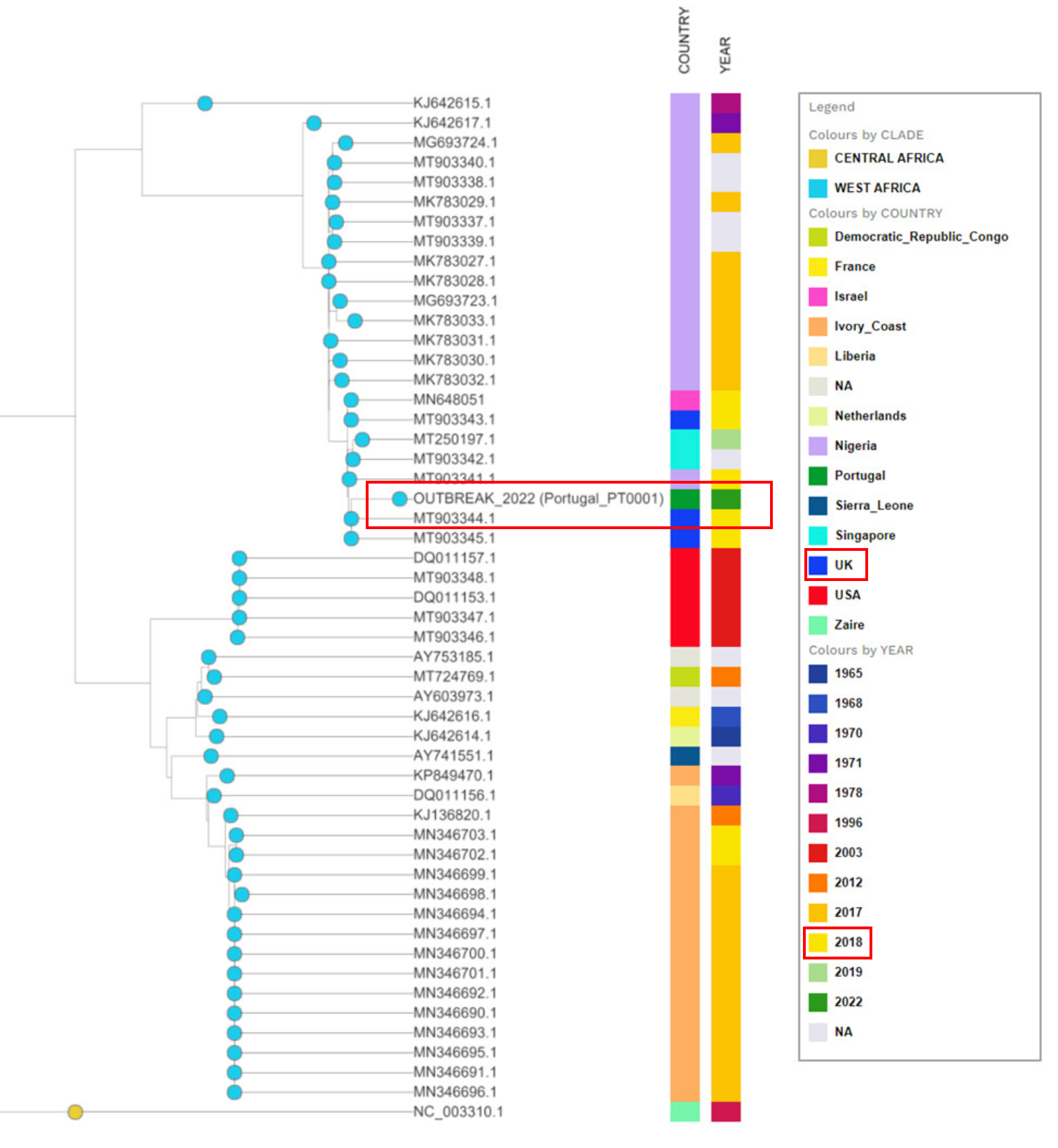 葡萄牙猴痘病毒基因组序列结果同上