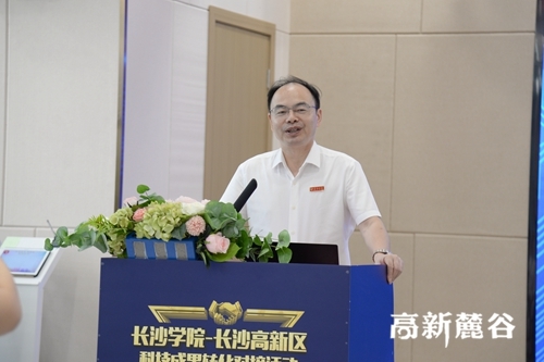 长沙学院党委书记杨小云致辞。李立婷 摄