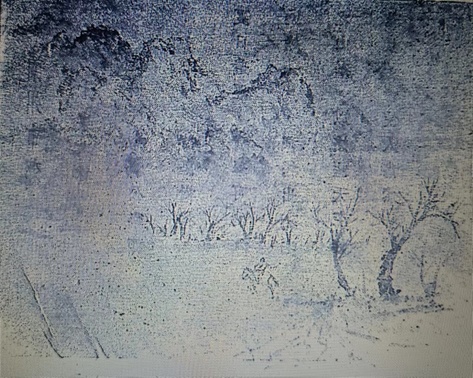 兰州永登附近丹霞地貌景观之速写（1942年作） 引自《赵望云西北旅行画记》