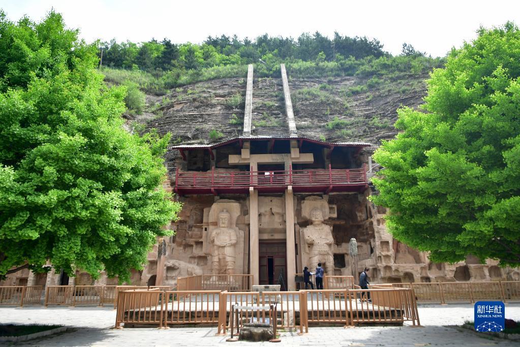 这是5月26日拍摄的甘肃省庆阳市北石窟寺