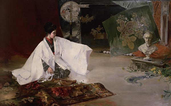 《遗物直垂（晾晒）》 1899-1911年