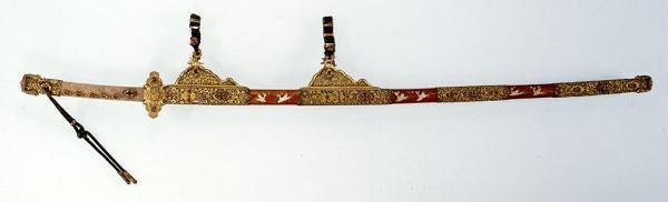 平安时代 梨地螺钿金装饰剑