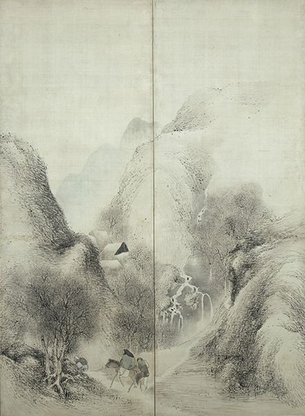 《山水图屏风》 吴春 江户时代 18世纪