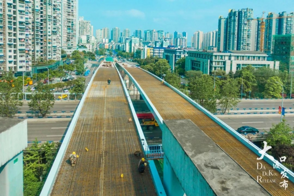 據瞭解,新九中路為市級重點項目,起於快速路二縱線華巖立交,向東途經