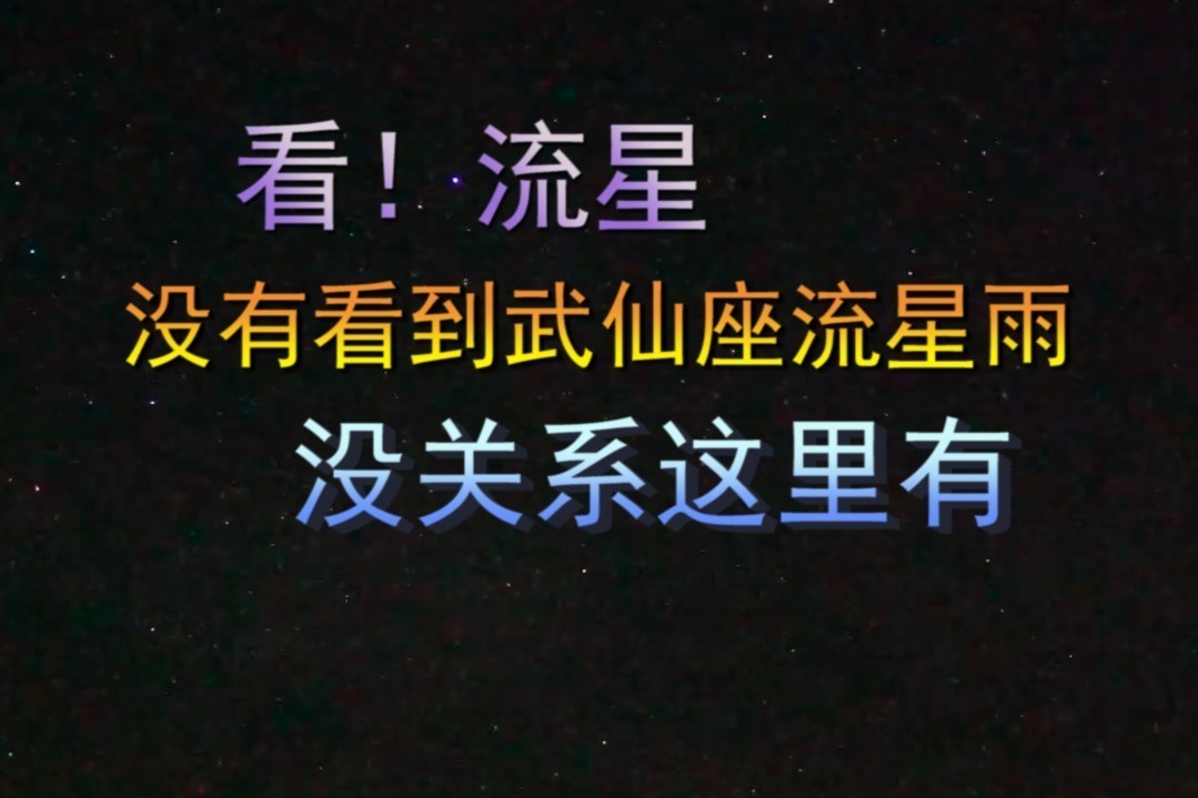 没有看到武仙座流星雨？没关系，这里有