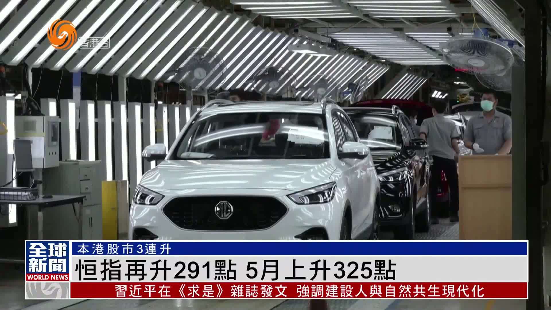 粤语报道｜恒指再升291点 5月上升325点