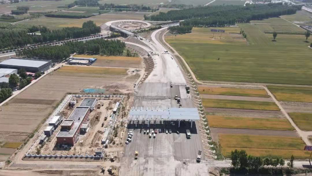 宁晋县交运局高标准推动青银高速宁晋东互通工程