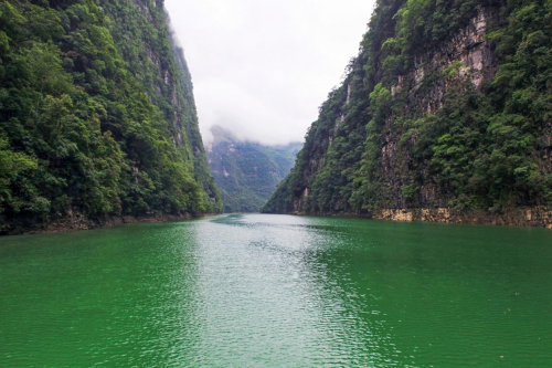 碧绿的芙蓉江水
