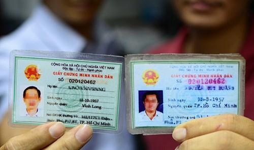 甚至在2015年时，越南还能使用纸质身份证 图片来源：vir.com.vn