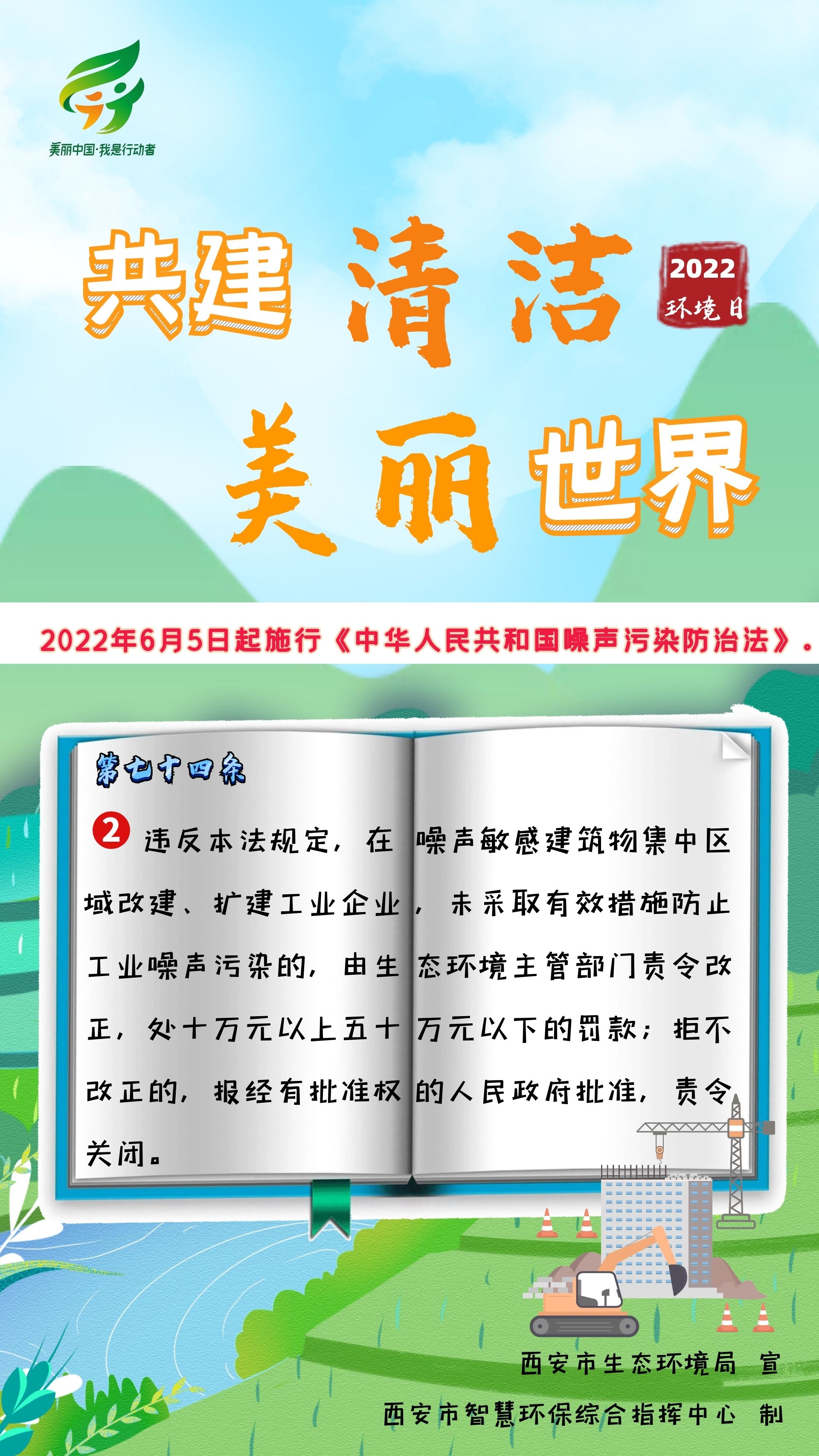 一组海报带你了解《中华人民共和国噪声污染防治法》