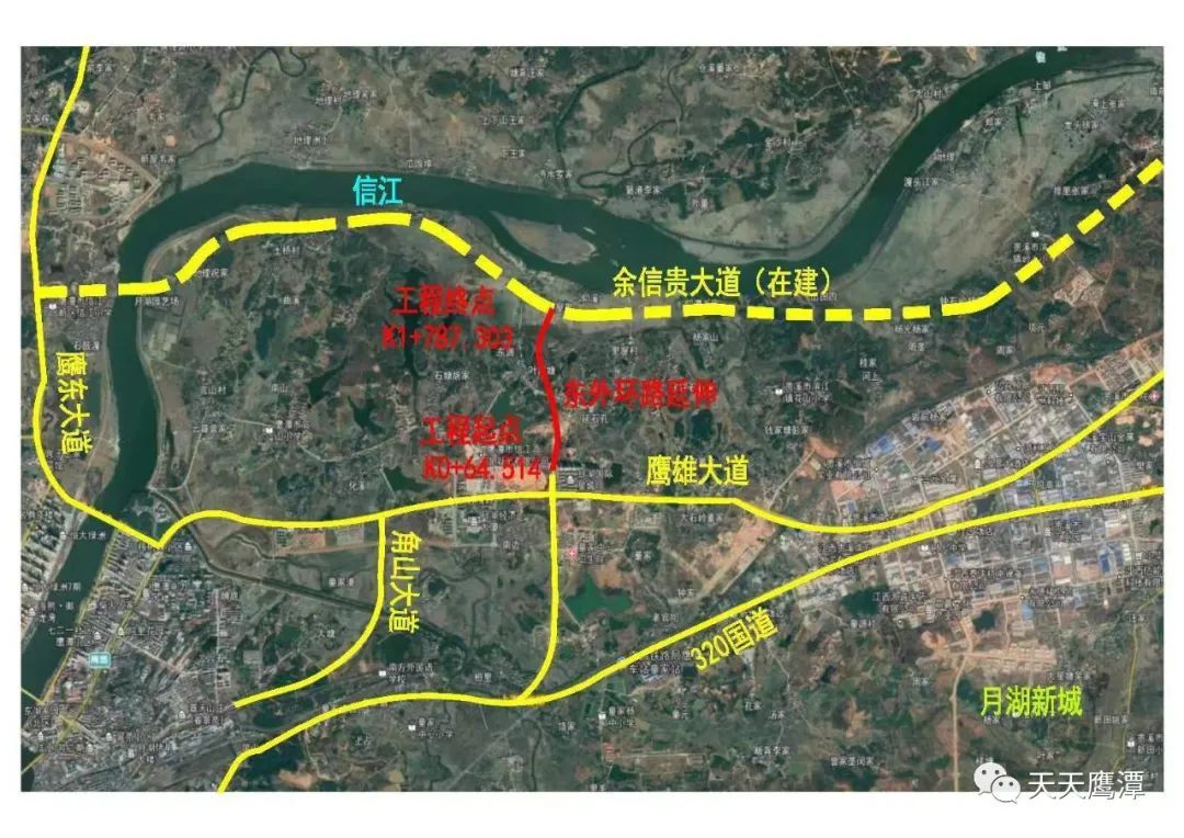 鹰潭320国道全程线路图图片