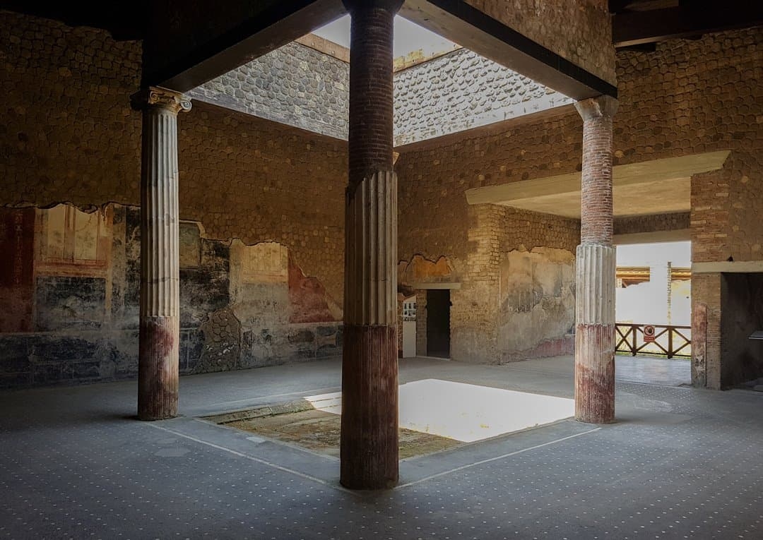 挖掘出的斯塔比亚古罗马时期的别墅