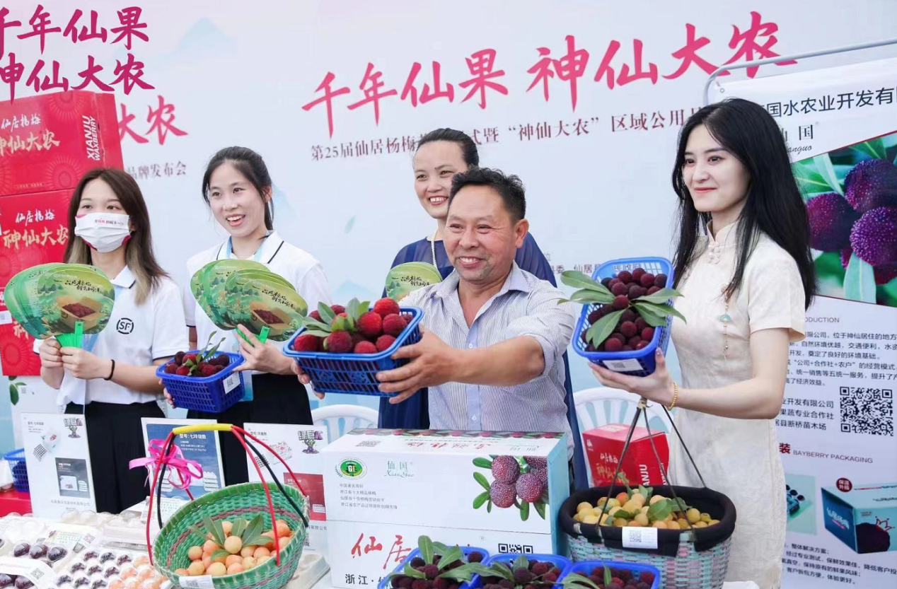 “梅”好共富路！台州仙居举办第25届杨梅节，同时发布“神仙大农”区域公共品牌