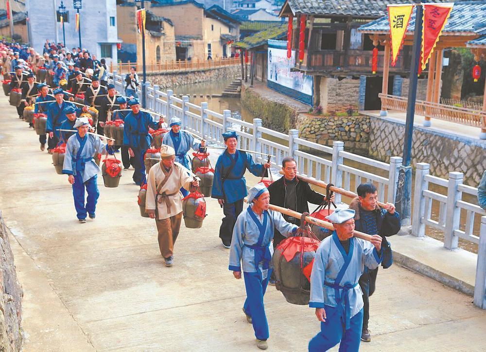 北墘村酒文化节现场 （通讯员甘叶斌 摄）