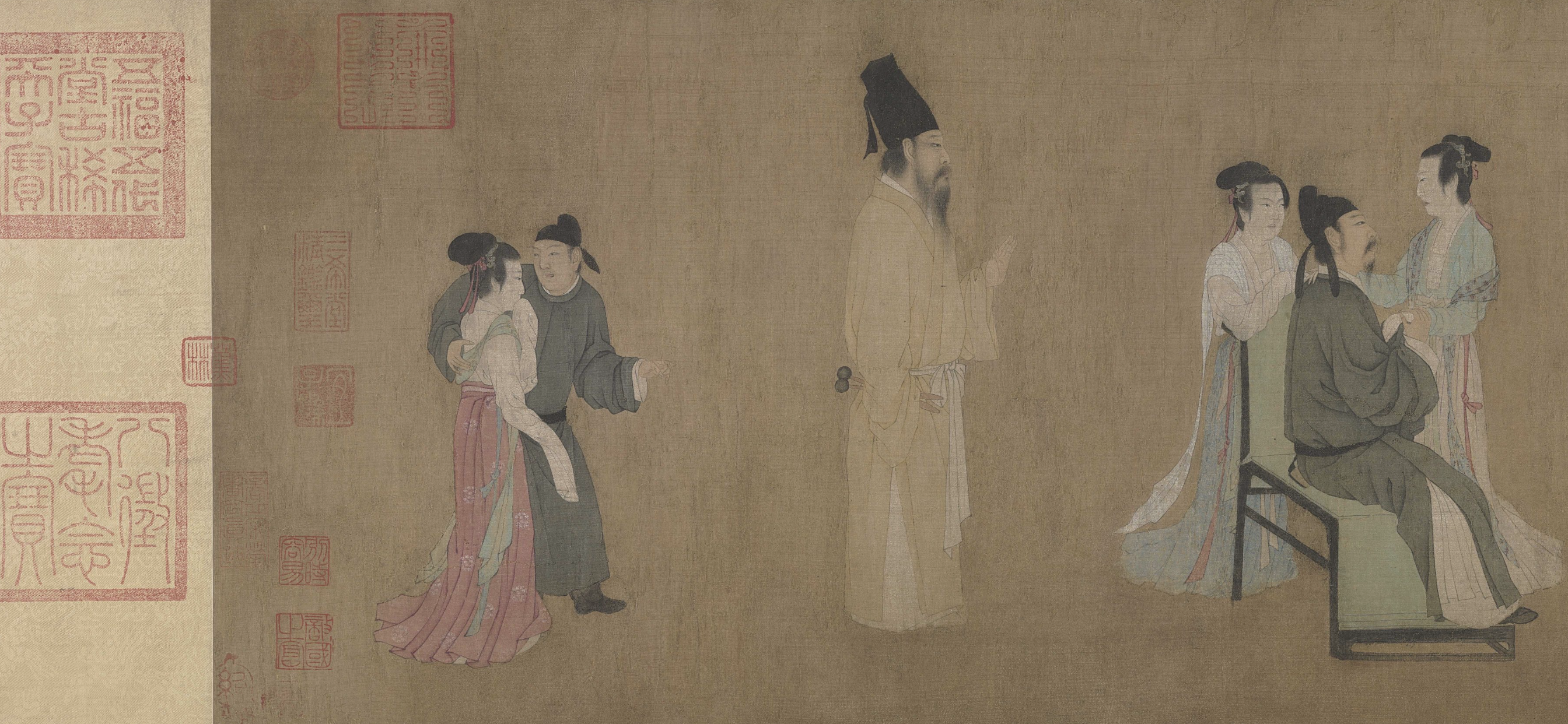 《韩熙载夜宴图》局部