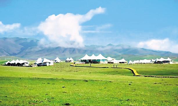 夏河阿木去乎安果村星空帐篷