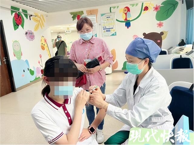△南京市在校初一女生接种HPV