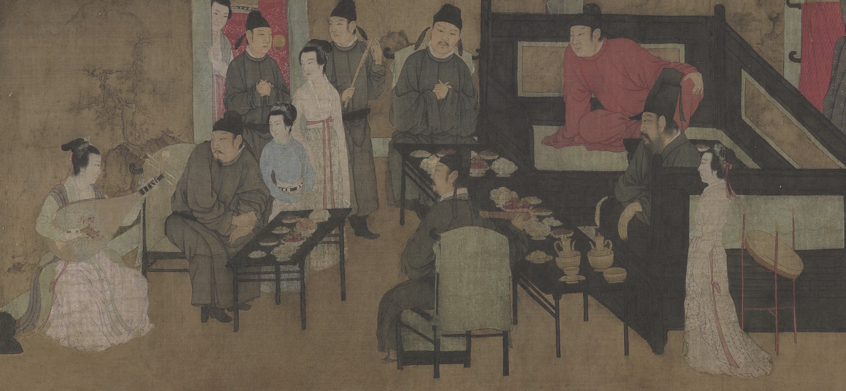 《韩熙载夜宴图》局部