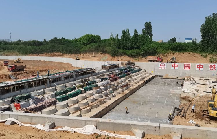 东巨野河综合治理工程建设工地