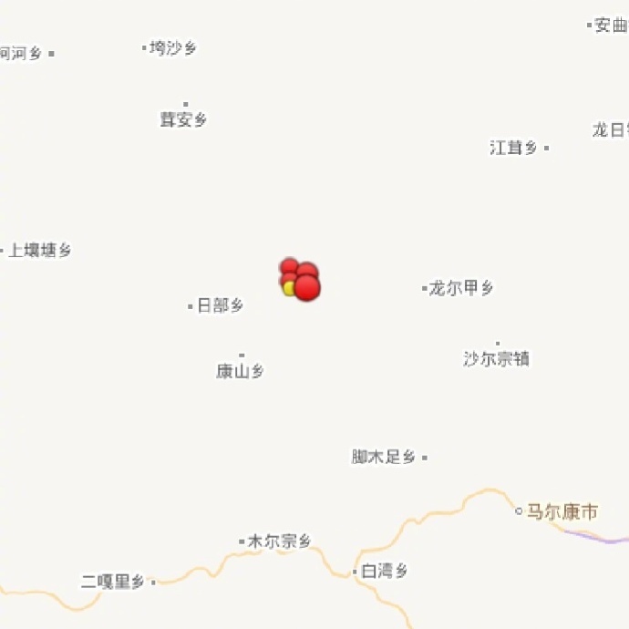 四川马尔康市先后发生5.8级、6.0级地震 震中几乎在同一位置