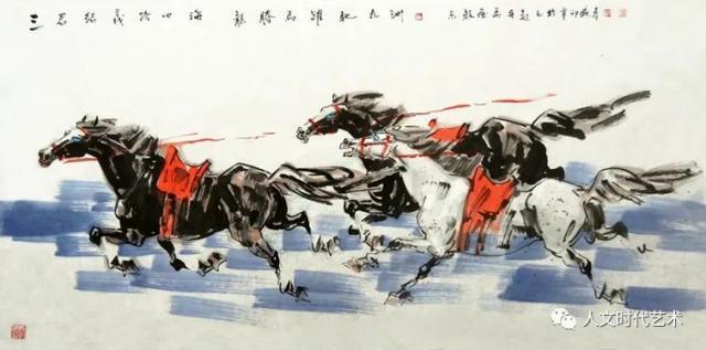 《三君结义》(138X69cm)