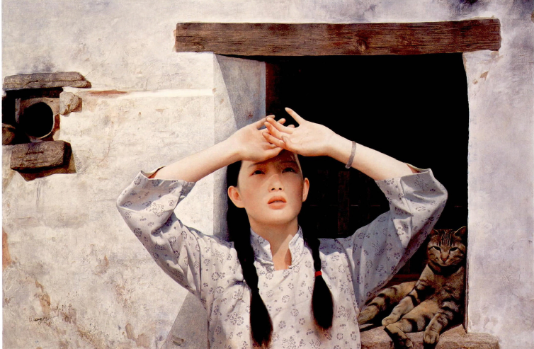 图4 《秋风掠过山梁》 王沂东 100cm×150cm 油画 1992作