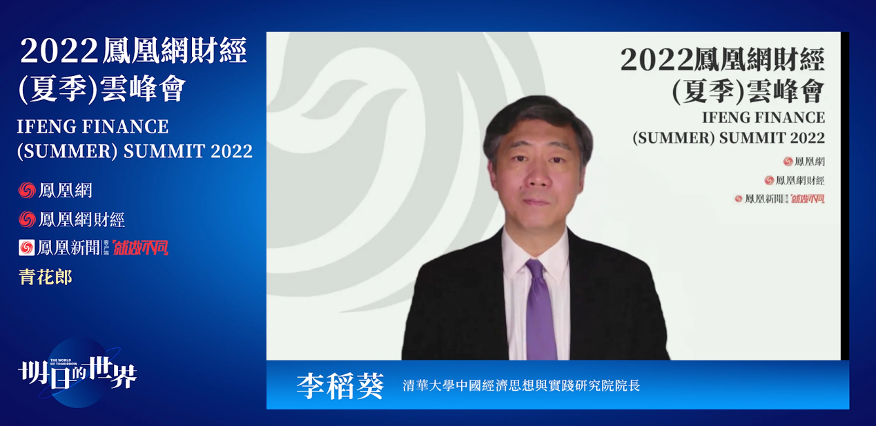 清华大学中国经济思想与实践研究院院长李稻葵