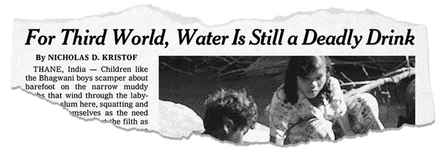 图 0-1　在第三世界国家，水仍然是一种致命的饮品。本文图片均来自《如何预防下一次大流行》。