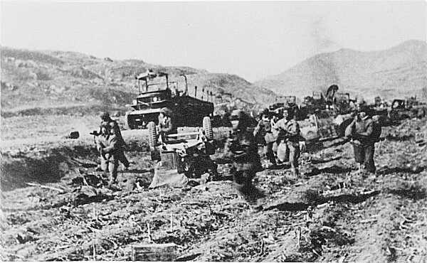 第二次战役期间，志愿军第39军正在追击美军第25步兵师