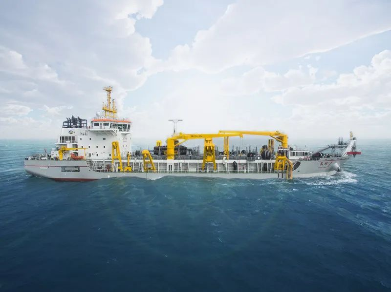 全电驱动自航耙吸式挖泥船——"长鲸7"轮参与了项目施工(资料图片)