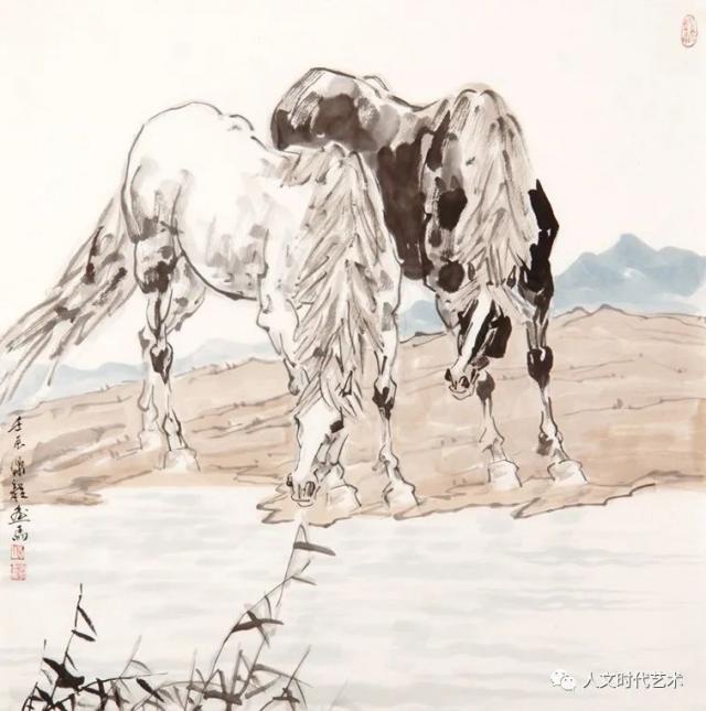 《源远流长》（68x69cm)