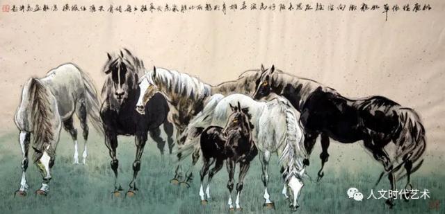 《似鹿犹依草》（138x69cm)