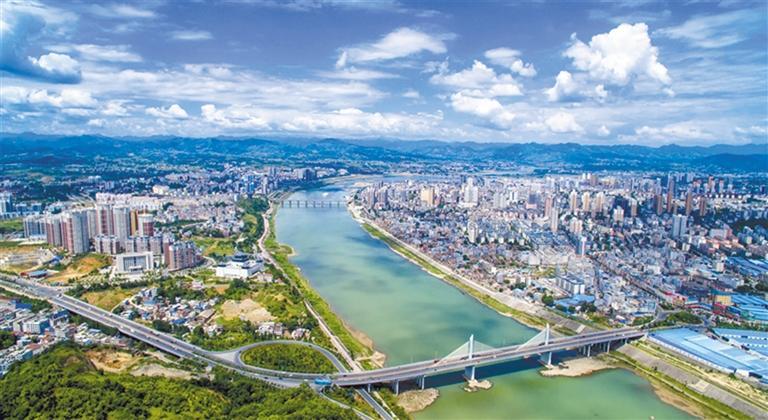 汉江安康城区段风光(资料照片.汉滨区融媒体中心供图